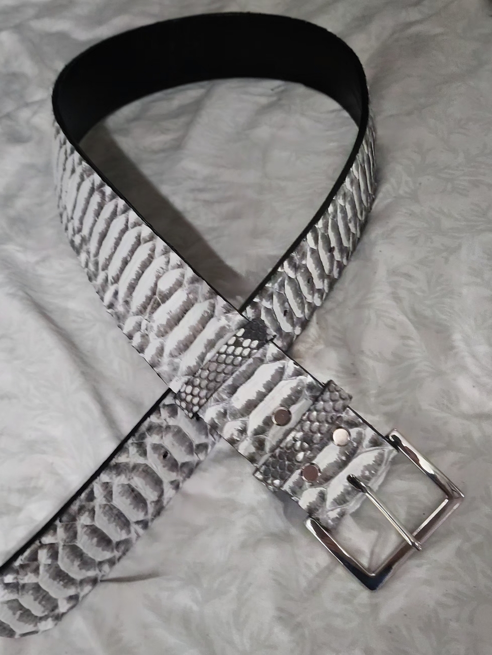 CUSTOM HANDMADE SNAKESKIN BELT ANY SIZE AVAILABLE
